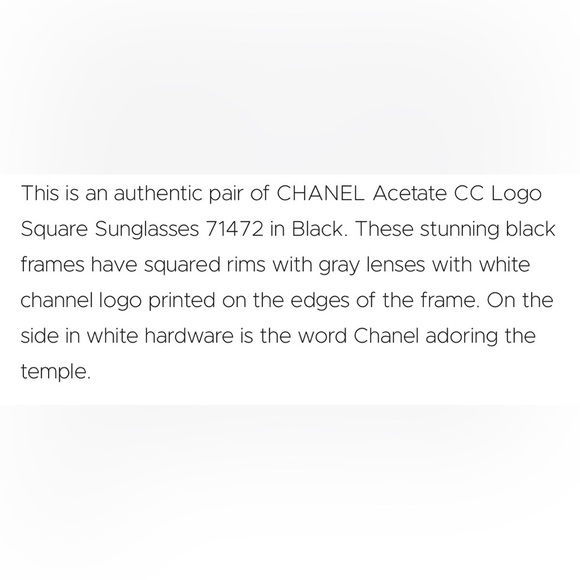 CHANEL Black and White Sunglasses - Picture 11 of 11